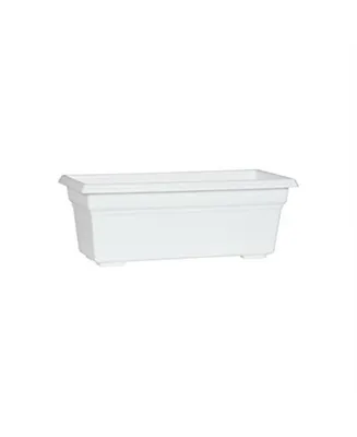 Novelty Manufacturing Countryside Flower Box, White, 18" L