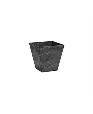 Novelty Ella Indoor Outdoor Square Plastic Resin Planter Black 8 Inch