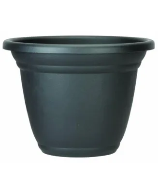 The Hc Companies Mojave Round Resin Greenhouse Planter Black, 16in
