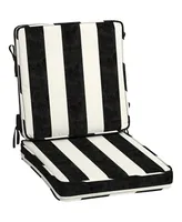 Arden Selections Acrylic Foam Chair Cushion 20In x 20In Black Cabana