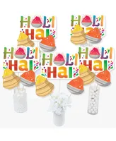 Holi Hai - Festival of Colors Party Centerpiece Sticks Table Toppers - Set of 15