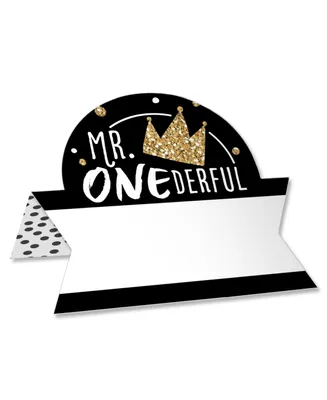 1st Birthday Little Mr. Onederful Birthday Party Table Name Place Cards 24 Ct