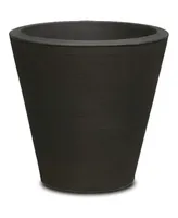 Crescent Garden Madison Planter DoubleWalled 20" Caviar Black