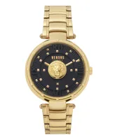 Versus Versace Moscova Women's 2 Hand Quartz Movement and Ion Plating Yellow Gold-Tone Bracelet Watch 38mm