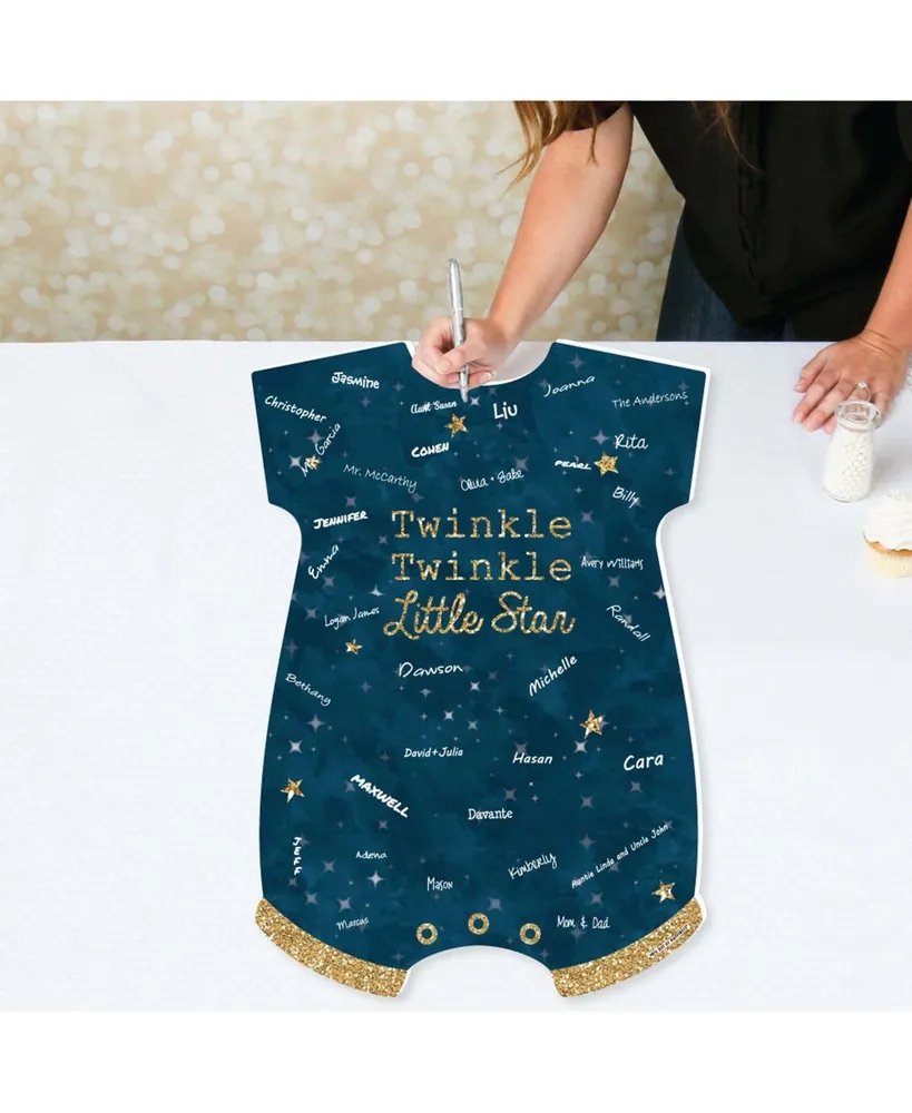 Twinkle Twinkle Little Star - Baby Bodysuit Guest Book Alternative Signature Mat