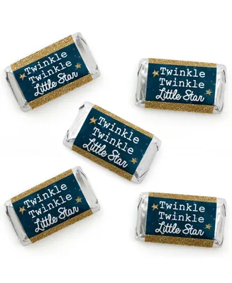 Twinkle Twinkle Little Star - Mini Candy Bar Wrapper Stickers Party Favors 40 Ct