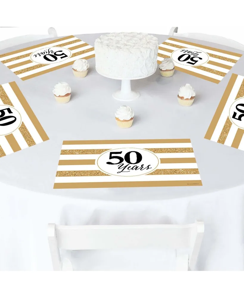 We Still Do - 50th Wedding Anniversary - Party Table Decor Party Placemats 16 Ct