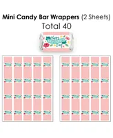 Colorful Floral Happy Mother's Day - Mom Party Candy Favor Sticker Kit - 304 Pc - Assorted Pre