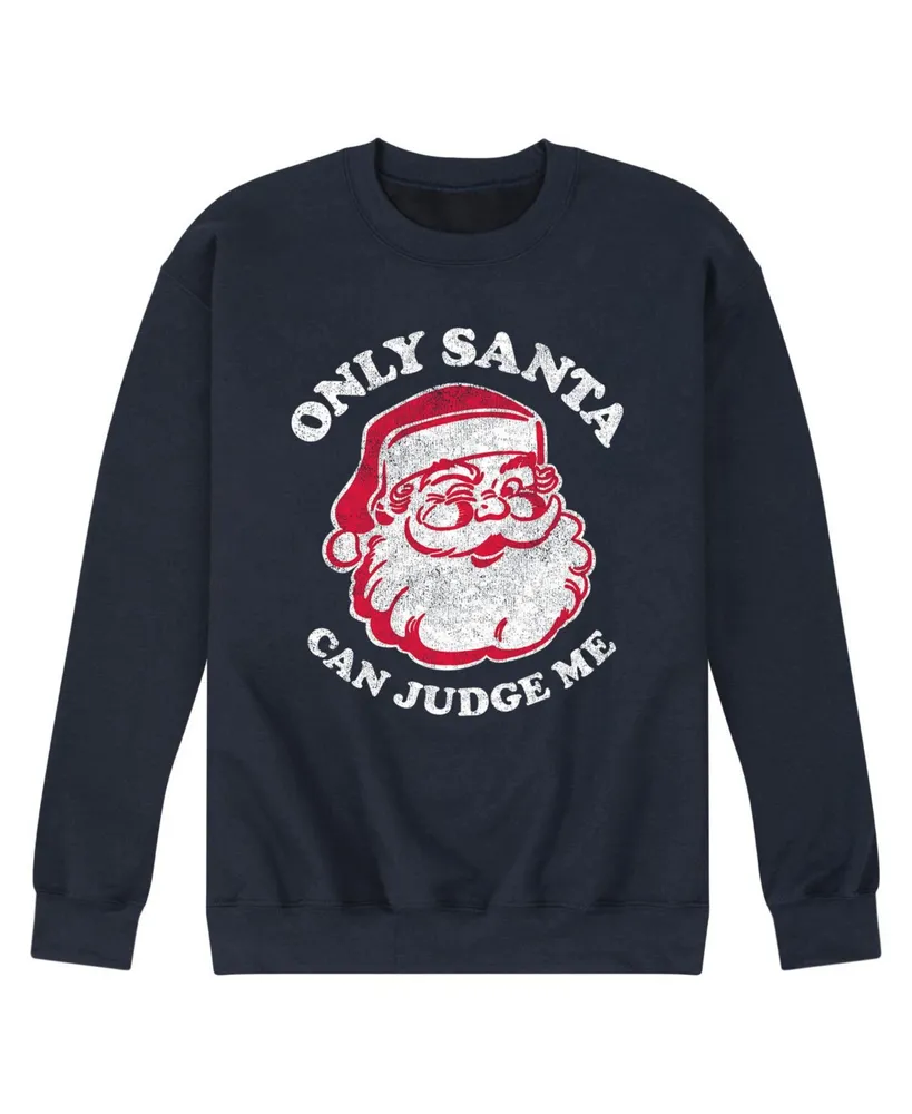 Airwaves Men's Only Santa Can Judge Fleece T-shirt