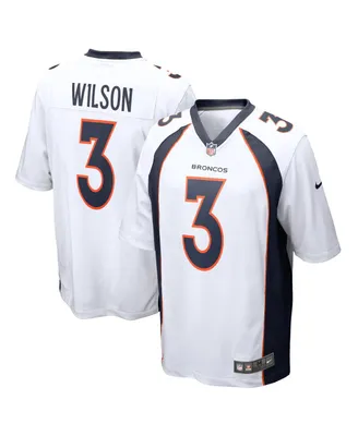 Big Boys Nike Russell Wilson White Denver Broncos Game Jersey