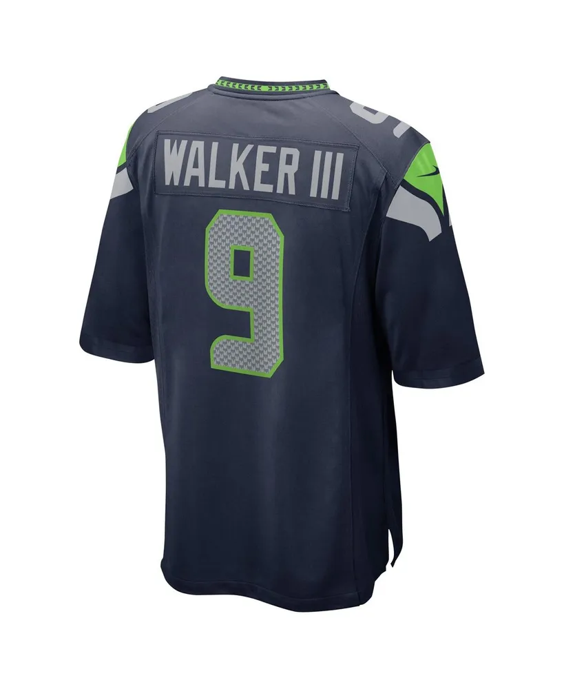 Men's Nike Kenneth Walker Iii College Navy Seattle Seahawks 2022 Nfl Draft Pick Player Game Jersey