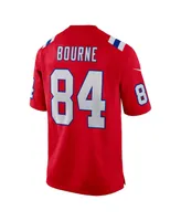 Men's Nike Kendrick Bourne Red New England Patriots Game Jersey