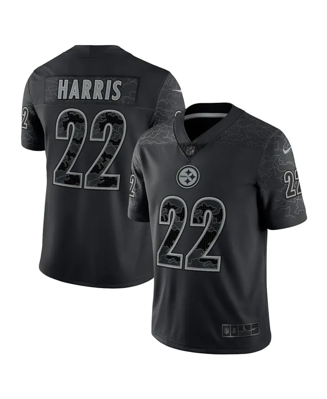 Men's Nike Najee Harris Black Pittsburgh Steelers RFLCTV Limited Jersey