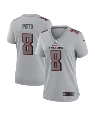 Women's Nike Kyle Pitts Gray Atlanta Falcons Atmosphere Fashion Game Jersey