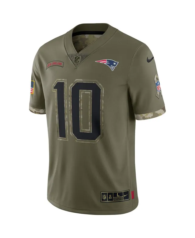 Nike Youth Boys Mac Jones Olive New England Patriots 2022 Salute To Service  Player Limited Jersey