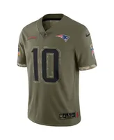 Men's Nike Mac Jones Olive New England Patriots 2022 Salute To Service Limited Jersey