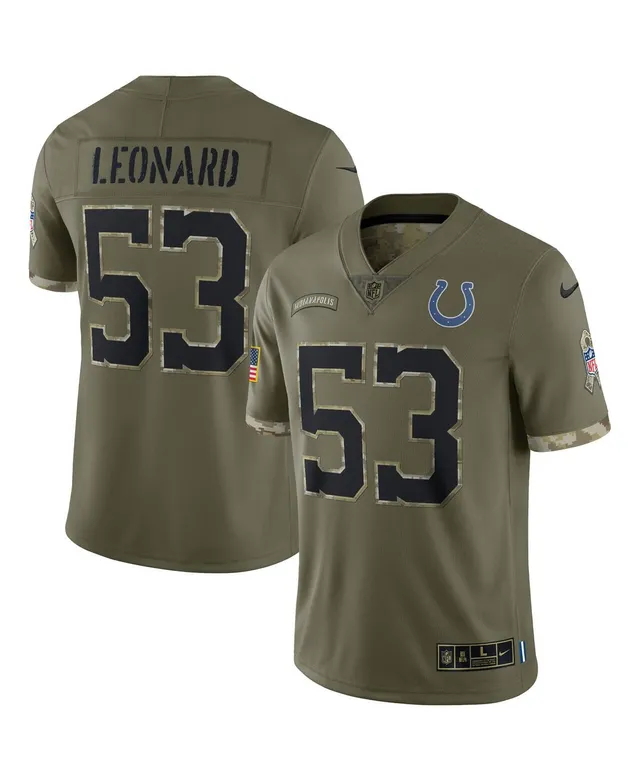 Men's Nike Jonathan Taylor Olive Indianapolis Colts 2022 Salute to Service Limited Jersey Size: Small