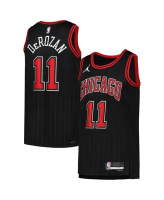 Men's and Women's Jordan DeMar DeRozan Black Chicago Bulls Swingman Jersey - Statement Edition