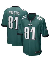 Men's Nike Terrell Owens Midnight Green Philadelphia Eagles Game Retired Player Jersey