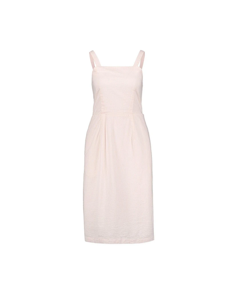 Hope & Henry Women's Seersucker Sheath Dress