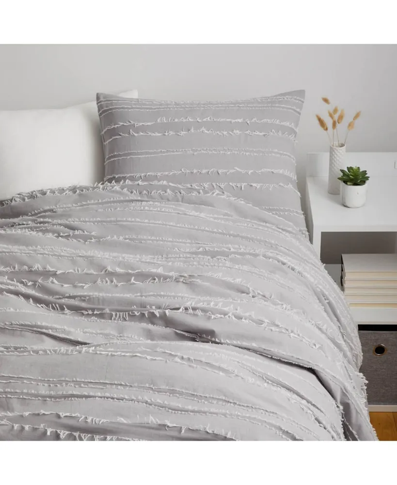 Dormify Juliette Eyelash Fringe Comforter and Sham Set, Cotton, Twin/Twin Xl, Ultra-Cute Styles to Personalize Your Room