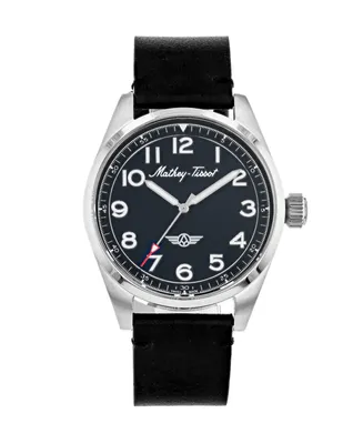 Mathey-Tissot Men's Heritage Collection Three Hand Genuine Leather Strap Watch