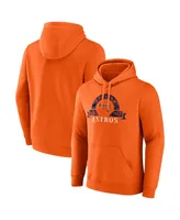 Men's Majestic Orange Houston Astros Utility Pullover Hoodie