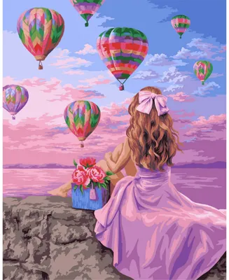 Painting by Numbers Kit Crafting Spark Air Balloon Festival J052 19.69 x 15.75 in