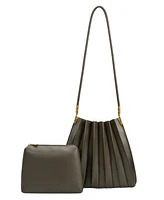 Melie Bianco Women's Carrie Pleated Shoulder Bag