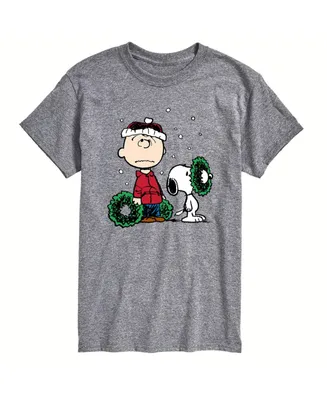Airwaves Men's Peanuts Christmas Short Sleeve T-shirt