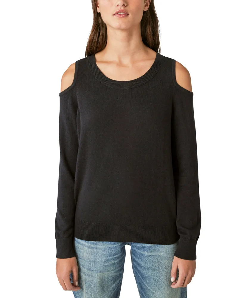 Lucky Brand Cold Shoulder Tunic Tops & Blouses