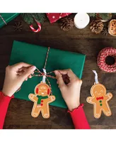 Gingerbread Christmas - Holiday Decor - Christmas Tree Ornaments - Set of 12
