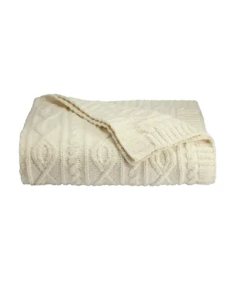 Splendid Cable Knit Plush Throw, 50" x 70"