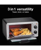 Proctor Silex 4 Slice Toaster Oven Broiler - Silver