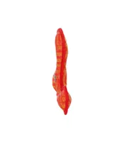 DuraForce Boomerang ZigZag Red-Red, Durable Plush Squeaky Dog Toy