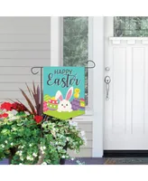 Hippity Hoppity Outdoor Home Decor - Double-Sided Easter Garden Flag 12 x 15.25"