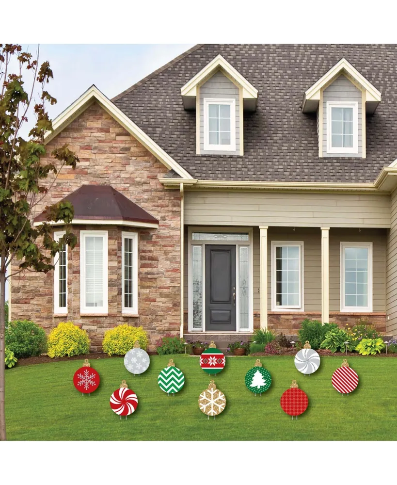 Ornaments Lawn Decorations - Outdoor Holiday & Christmas Yard Decor - 10 Piece