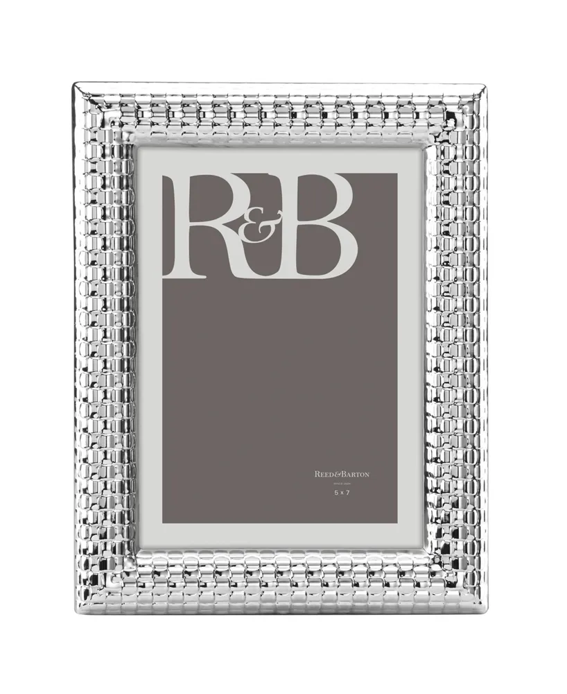 Reed & Barton Watchband Silver Photo Frame, 5" x 7"