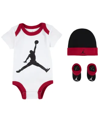 Jordan Baby Boys Jumpman Bodysuit, Hat and Socks, 3 Piece Set