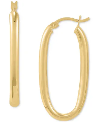Giani Bernini Oval Medium Tube Hoop Earrings 35mm, Created for Macy's