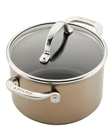 Anolon Ascend Hard Anodized Aluminum Non-Stick 4-Quart Saucepot with Lid
