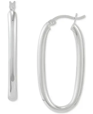 Giani Bernini Oval Medium Tube Hoop Earrings 35mm, Created for Macy's