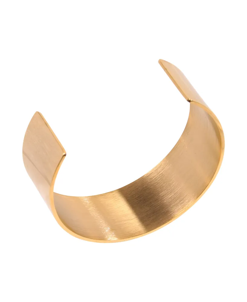 Adornia Tall Gold-Tone Cuff Bracelet