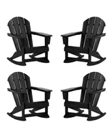 WestinTrends Outdoor Adirondack Rocking Chair (Set of 4)