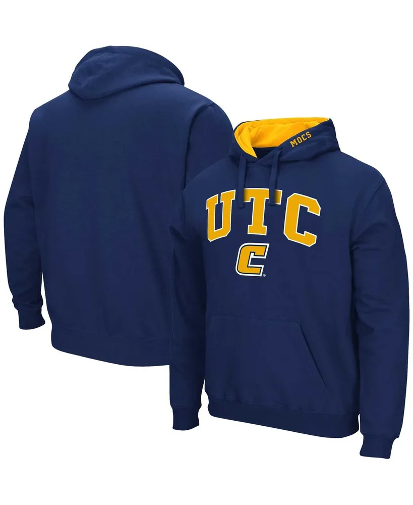 Men's Colosseum Navy Tennessee Chattanooga Mocs Arch & Logo Pullover Hoodie