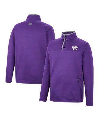 Men's Colosseum Purple Kansas State Wildcats Rebound Quarter-Snap Jacket