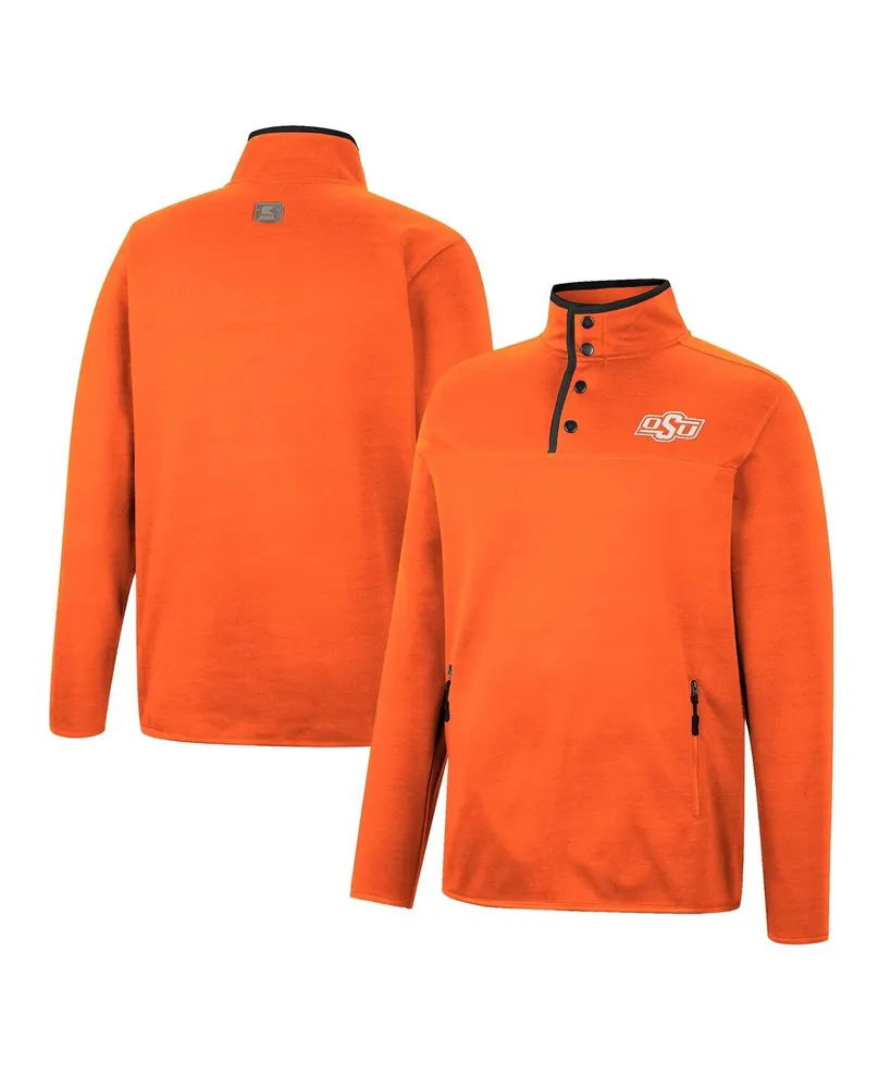 Men's Colosseum Orange Oklahoma State Cowboys Rebound Quarter-Snap Jacket