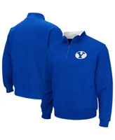 Men's Colosseum Byu Cougars Tortugas Quarter-Zip Sweatshirt