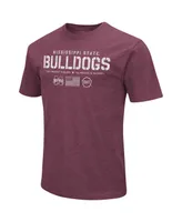 Men's Colosseum Heather Maroon Mississippi State Bulldogs Oht Military-Inspired Appreciation Flag 2.0 T-shirt