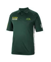 Men's Colosseum Green Ndsu Bison Oht Military-Inspired Appreciation Snow Camo Polo Shirt